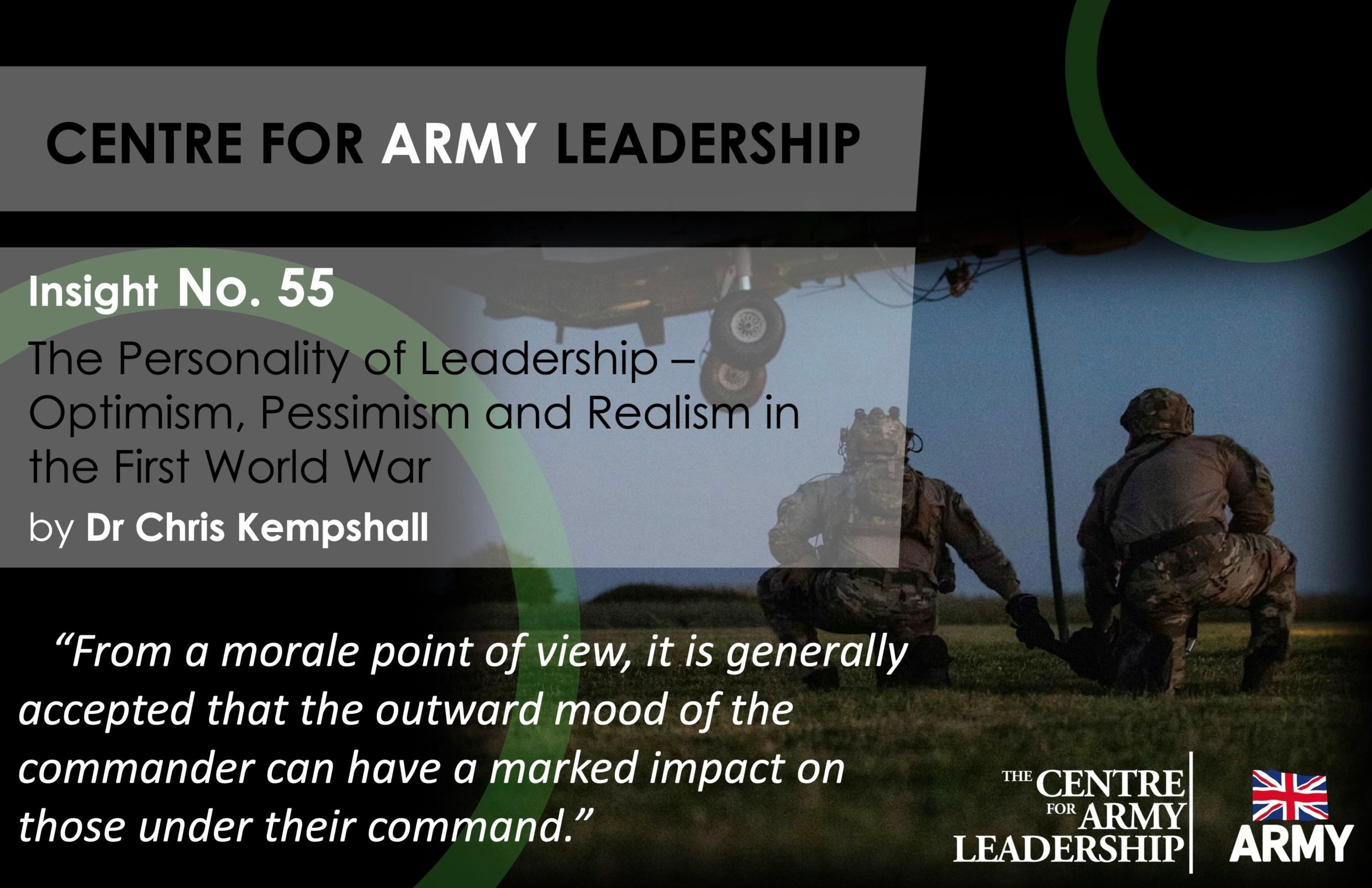 The Personality of Leadership – Optimism, Pessimism, and Realism in the First World War